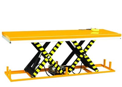 Extra wide scissor lift table/platform